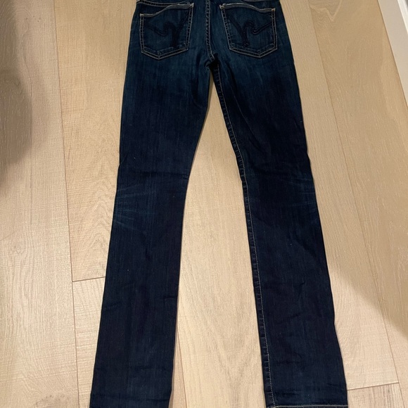 Citizens of Humanity Dark Wash Straight Leg Jeans - Picture 4 of 13